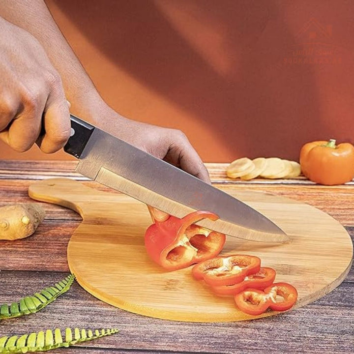 Royalford Chef Knife 23CM | Stainless Steel Kitchen Knife | Ergonomic Handle | Ideal for Cutting & Slicing - Souk Al Ras