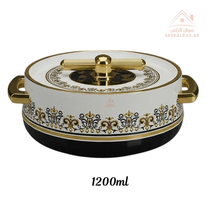 Royalford Heritage Insulated Hot Pot | Stainless Steel Inner Casing | Premium PU Insulation | Keeps Food Hot for Hours | Made in India - Souk Al Ras