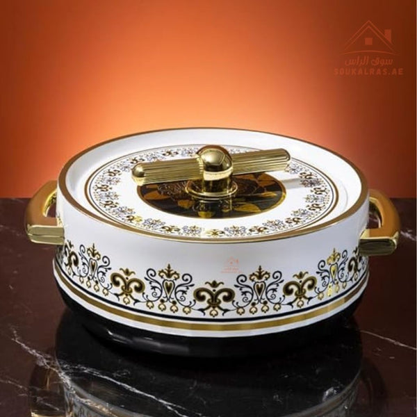 Royalford Heritage Insulated Hot Pot | Stainless Steel Inner Casing | Premium PU Insulation | Keeps Food Hot for Hours | Made in India - Souk Al Ras