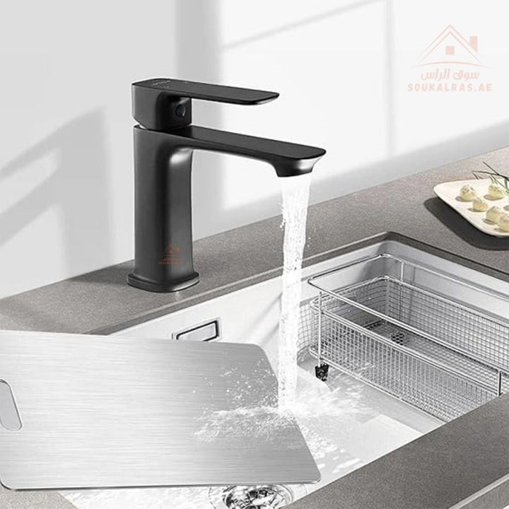 Royalford Stainless Steel Cutting Board 31×21 cm | Hygienic & Durable Chopping Surface | Made in India - Souk Al Ras