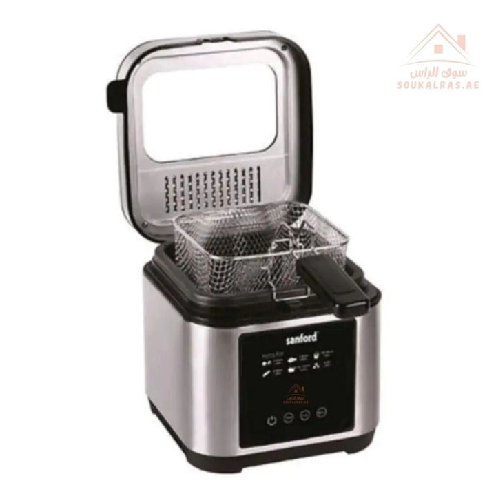 Sanford 2.5L Deep Fryer | 1200W | LED Touch Screen | Stainless Steel Body | Digital Display - Souk Al Ras