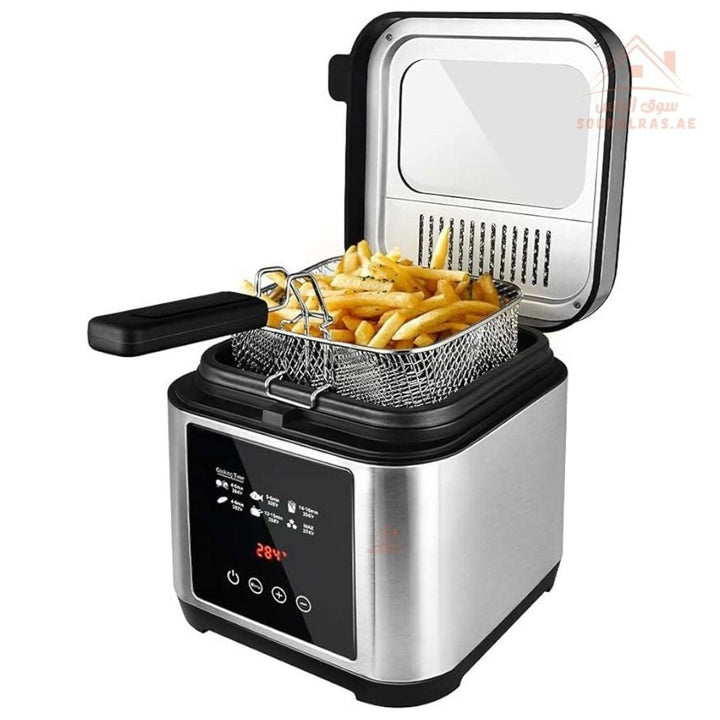 Sanford 2.5L Deep Fryer | 1200W | LED Touch Screen | Stainless Steel Body | Digital Display - Souk Al Ras