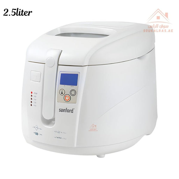 Sanford Deep Fryer | 2.5L Capacity | 1800W Power | Non - Stick Coating & Digital Control and cool - touch housing for safe and efficient cooking. - Souk Al Ras
