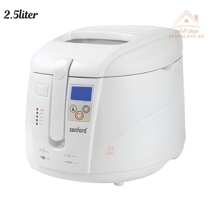 Sanford Deep Fryer | 2.5L Capacity | 1800W Power | Non - Stick Coating & Digital Control and cool - touch housing for safe and efficient cooking. - Souk Al Ras