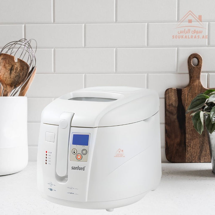 Sanford Deep Fryer | 2.5L Capacity | 1800W Power | Non - Stick Coating & Digital Control and cool - touch housing for safe and efficient cooking. - Souk Al Ras