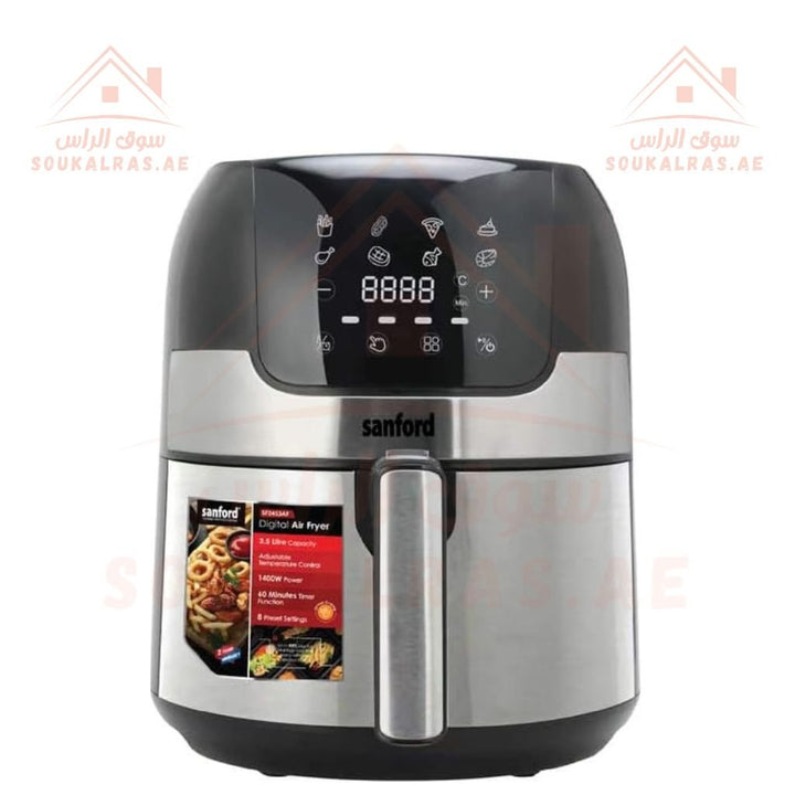 Sanford Digital Air Fryer | 8 Preset Menus Oil - Free Cooking with Vortex Technolog - Souk Al Ras