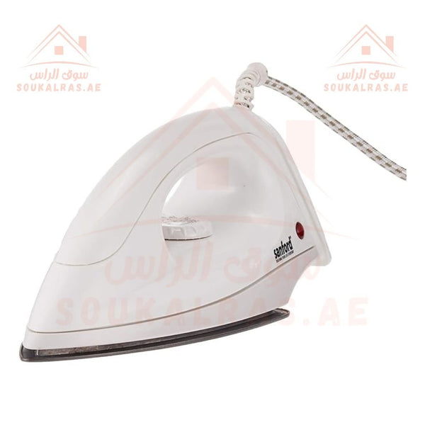 Sanford Dry Iron | Non - Stick Soleplate - Durable Build | White | Lightweight & Efficient Ironing - Souk Al Ras