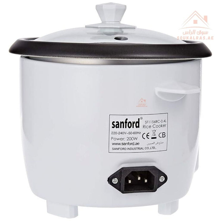 Sanford Mini Rice Cooker | 0.3L | Non - Stick Inner Pot | Automatic Cooking & Keep Warm | 200W - Souk Al Ras