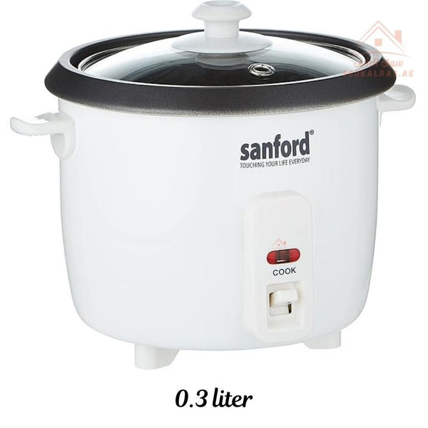 Sanford Mini Rice Cooker | 0.3L | Non - Stick Inner Pot | Automatic Cooking & Keep Warm | 200W - Souk Al Ras