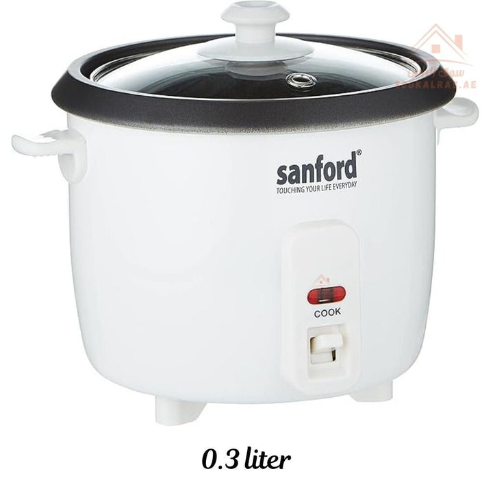 Sanford Mini Rice Cooker | 0.3L | Non - Stick Inner Pot | Automatic Cooking & Keep Warm | 200W - Souk Al Ras