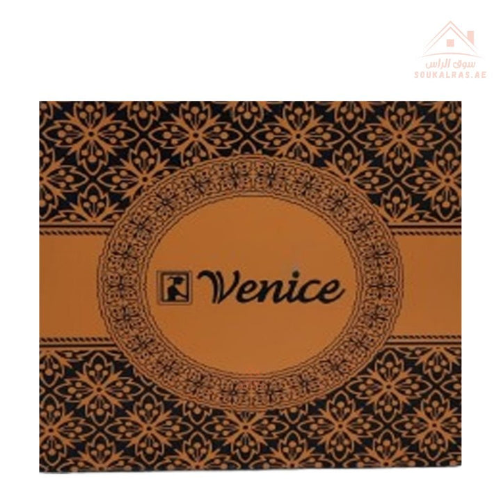 Set of 2 Venice Silver and Gold Round Serving Trays | Elegant Handle Design | 30CM & 35CM | Perfect for All Occasions - Souk Al Ras