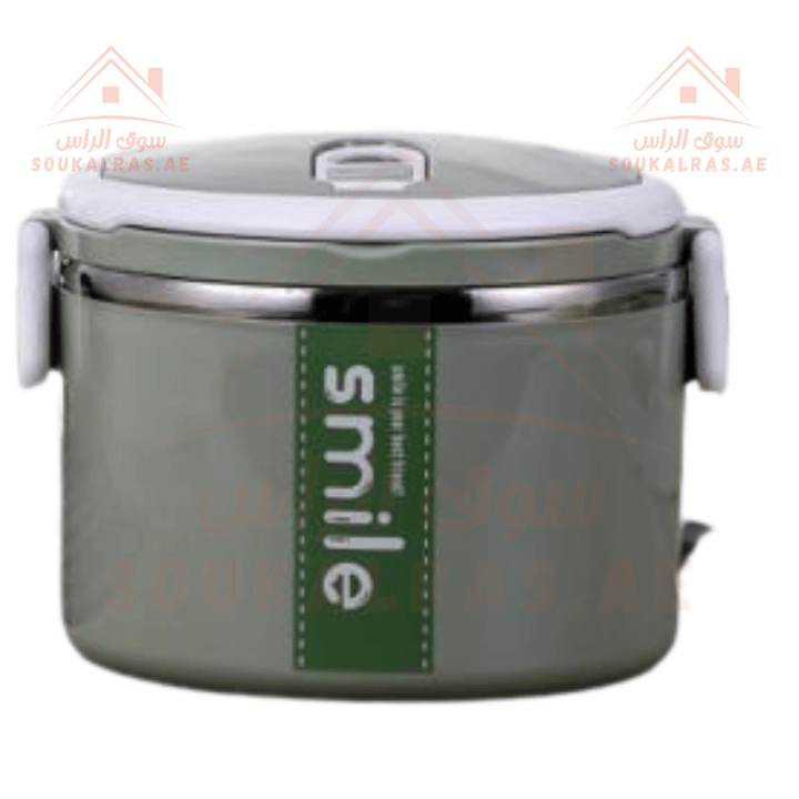 Single Layer Round Lunch Box Leak - Proof & Airtight Lid Food Storage Container 1000ML - Souk Al RasFood Storage Containers