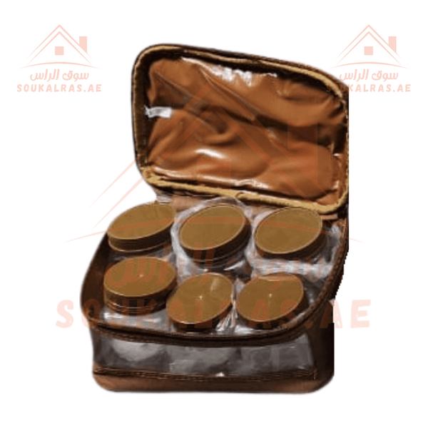 Spice Jar Storage Bag | High - Quality Organizer for 6 Jars | Perfect for Travel & Camping - Souk Al Ras