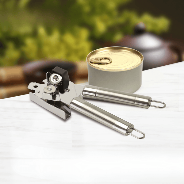 Stainless Steel Can Opener with Tube Handle Steel 3In1 Versatile - Souk Al RasKitchen Accessories