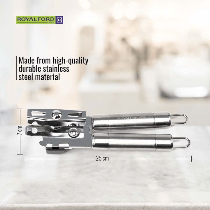 Stainless Steel Can Opener with Tube Handle Steel 3In1 Versatile - Souk Al RasKitchen Accessories