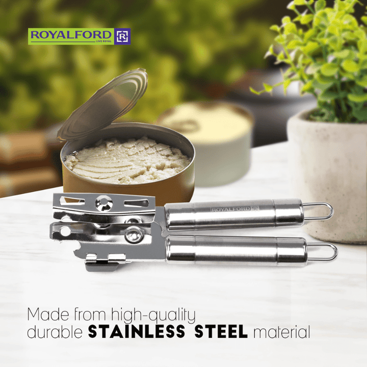 Stainless Steel Can Opener with Tube Handle Steel 3In1 Versatile - Souk Al RasKitchen Accessories