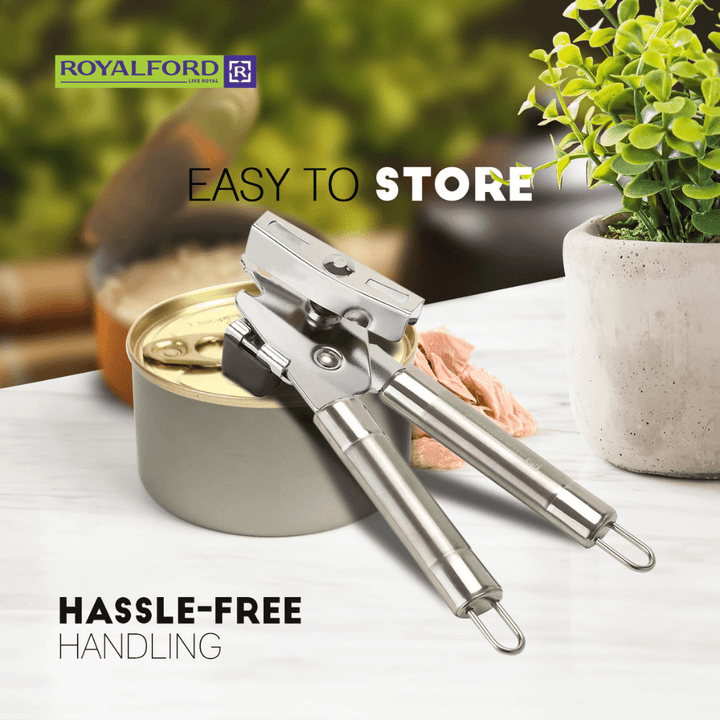 Stainless Steel Can Opener with Tube Handle Steel 3In1 Versatile - Souk Al RasKitchen Accessories