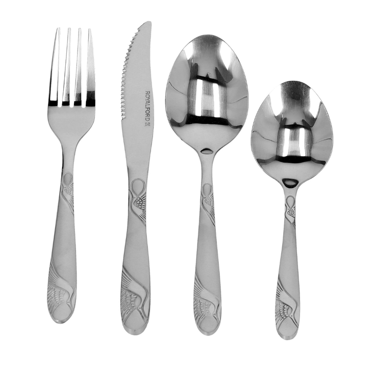 Stainless Steel Cutlery Set, Durable & Compact Design 24Pcs - Souk Al RasCutlery Sets