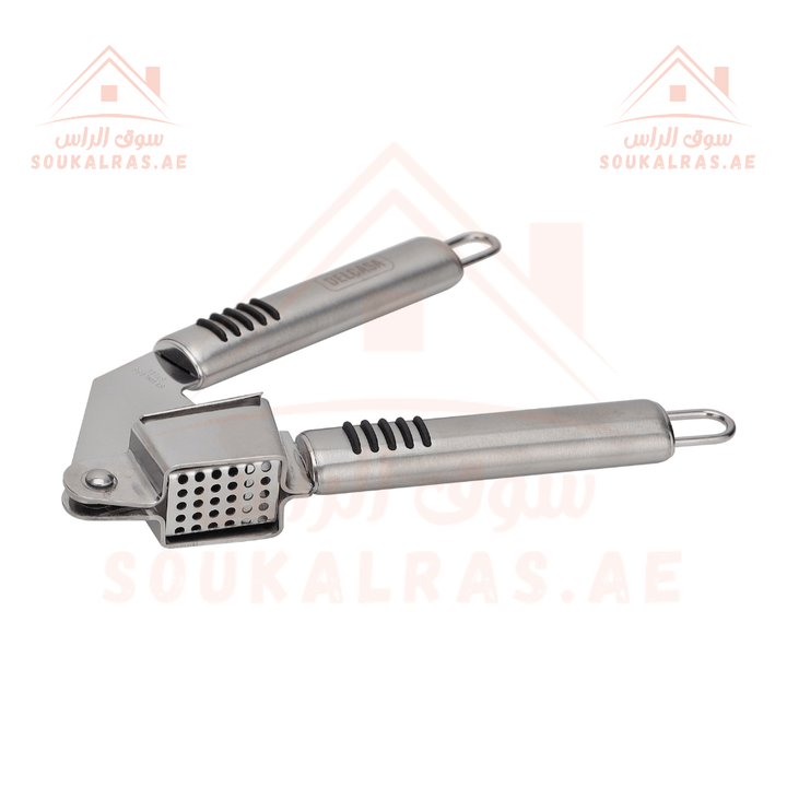 Stainless Steel Garlic Press | Professional Grade | Easy Clean | Rustproof - Souk Al RasGraters Choppers Peelers Mashers & Slicers