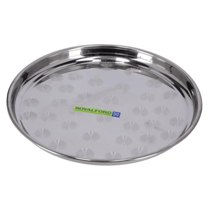 Stainless Steel Group Serving Tray 46CM - Souk Al RasServing Dishes Trays & Platters