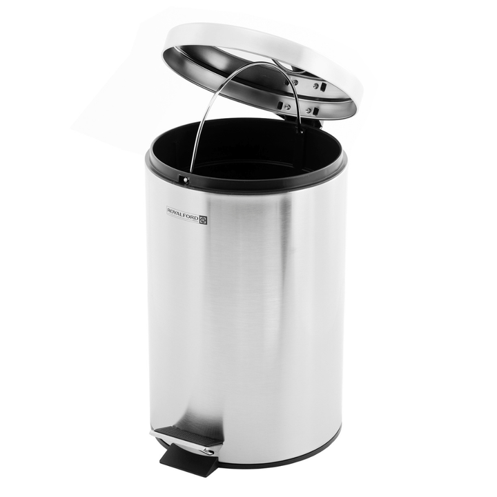 Stainless Steel Kitchen Pedal Trash Bin 12L - Souk Al RasHousehold