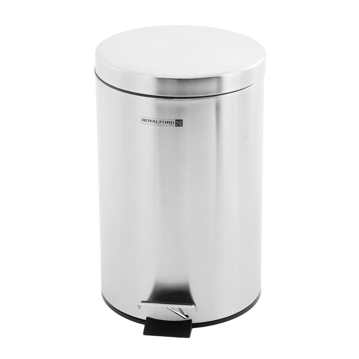 Stainless Steel Kitchen Pedal Trash Bin 12L - Souk Al RasHousehold