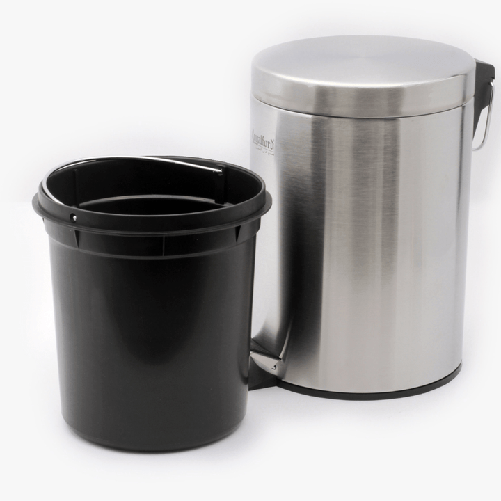 Stainless Steel Kitchen Pedal Trash Bin 12L - Souk Al RasHousehold