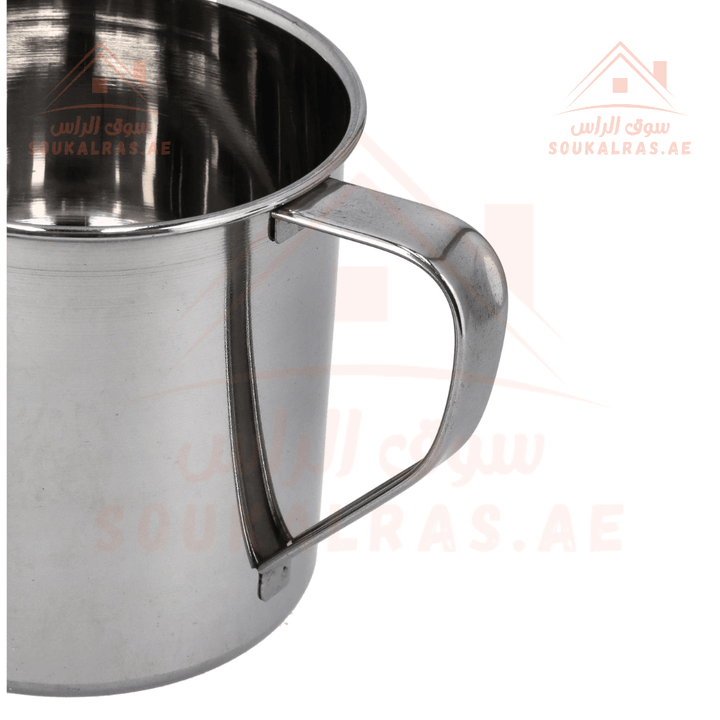 Stainless Steel Mug - 10cm | Durable & Gas Stove Safe - Souk Al RasJugs