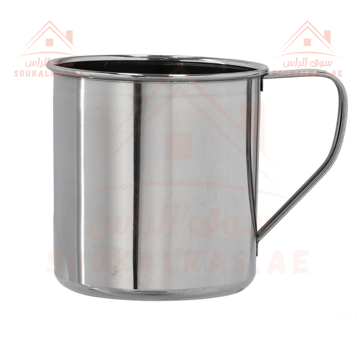 Stainless Steel Mug - 10cm | Durable & Gas Stove Safe - Souk Al RasJugs