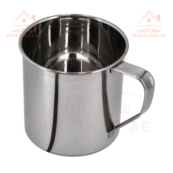 Stainless Steel Mug - 10cm | Durable & Gas Stove Safe - Souk Al RasJugs