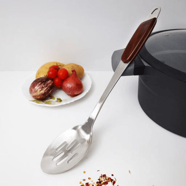 Stainless Steel Slotted Spoon - Souk Al RasSpatulas Whisks & Turning Spoons