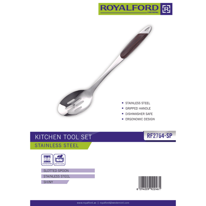 Stainless Steel Slotted Spoon - Souk Al RasSpatulas Whisks & Turning Spoons