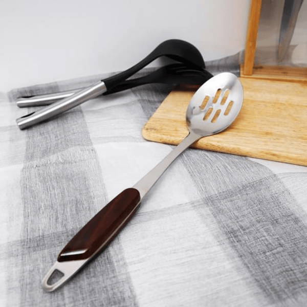 Stainless Steel Slotted Spoon - Souk Al RasSpatulas Whisks & Turning Spoons