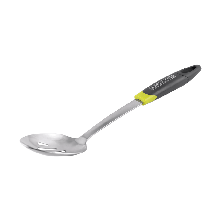 Stainless Steel Slotted Spoon with ABS Handle|Heavy - duty stainless steel design. - Souk Al RasSpatulas Whisks & Turning Spoons