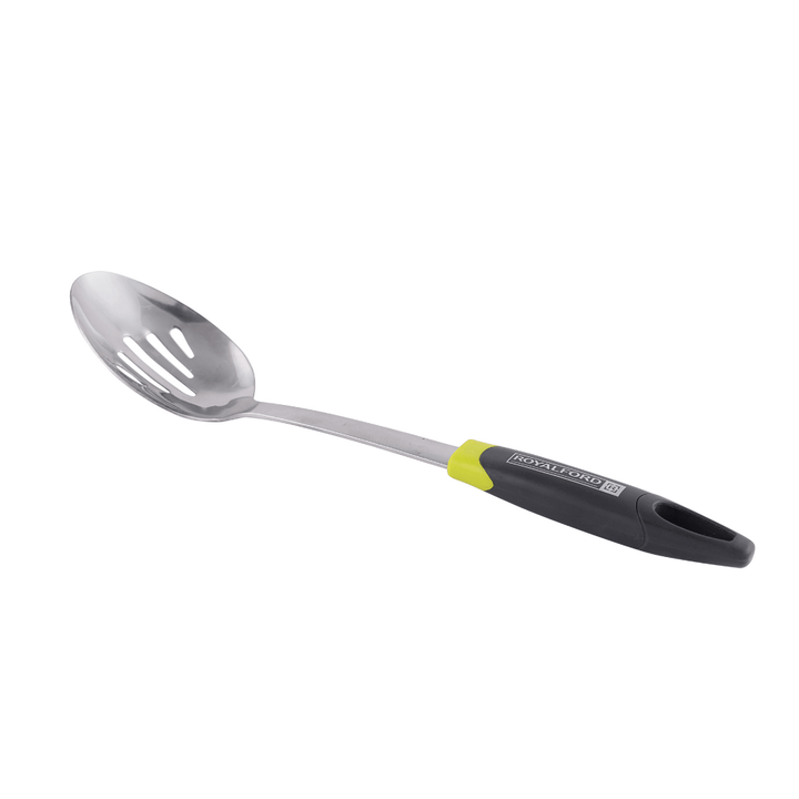 Stainless Steel Slotted Spoon with ABS Handle|Heavy - duty stainless steel design. - Souk Al RasSpatulas Whisks & Turning Spoons