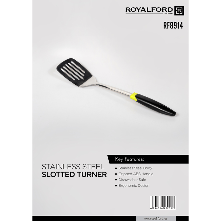 Stainless Steel Slotted Turner With Abs Handle - Souk Al RasSpatulas Whisks & Turning Spoons