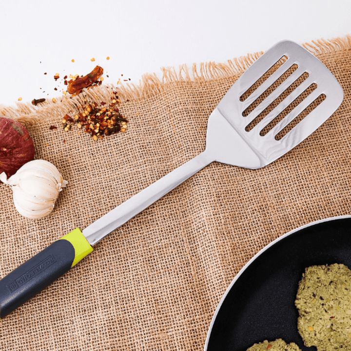 Stainless Steel Slotted Turner With Abs Handle - Souk Al RasSpatulas Whisks & Turning Spoons