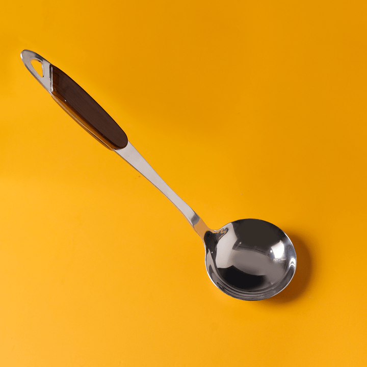 Stainless Steel Soup Ladle - Professional Soup Ladle with Hanging Loop - Souk Al RasSpatulas Whisks & Turning Spoons