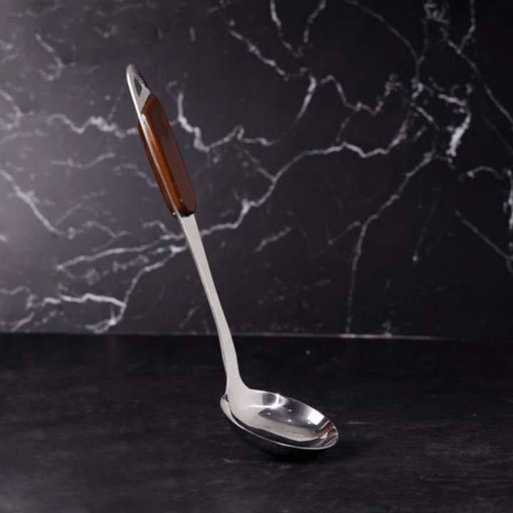 Stainless Steel Soup Ladle - Professional Soup Ladle with Hanging Loop - Souk Al RasSpatulas Whisks & Turning Spoons