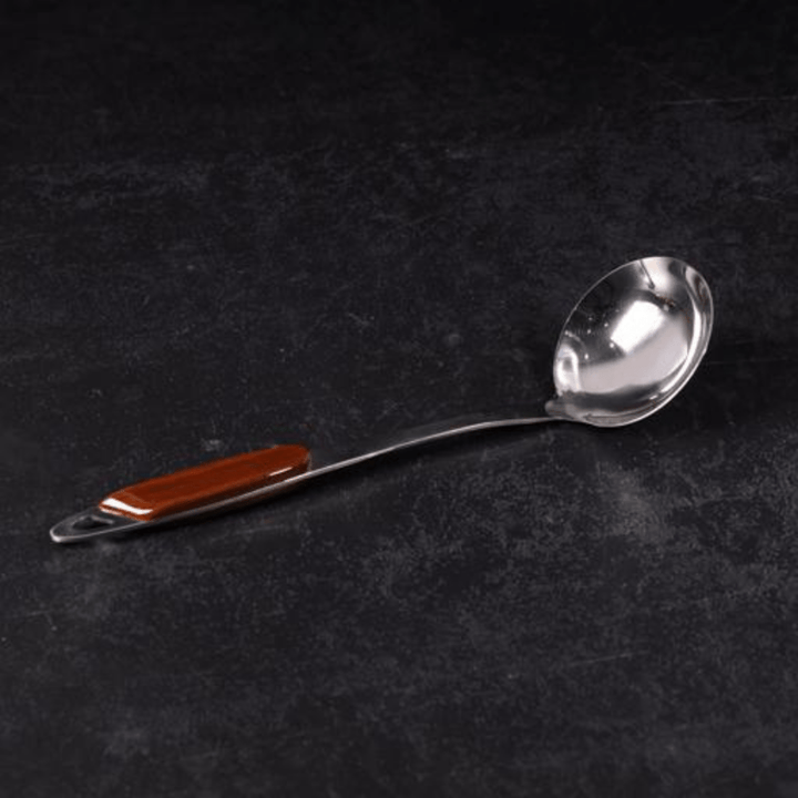 Stainless Steel Soup Ladle - Professional Soup Ladle with Hanging Loop - Souk Al RasSpatulas Whisks & Turning Spoons