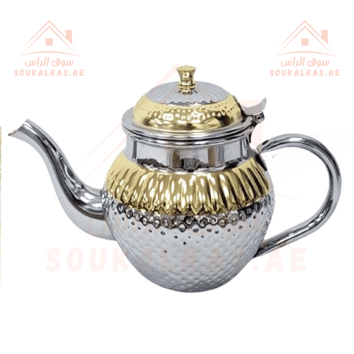 Stainless Steel Teapot 1000ML/34oz - Elegant and Durable - Souk Al RasTeapots & Coffee Servers