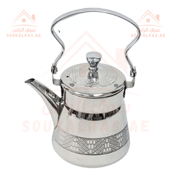 Stainless Steel Teapot 1.2L - Elegant Design for Perfect Tea - Souk Al RasTeapots & Coffee Servers