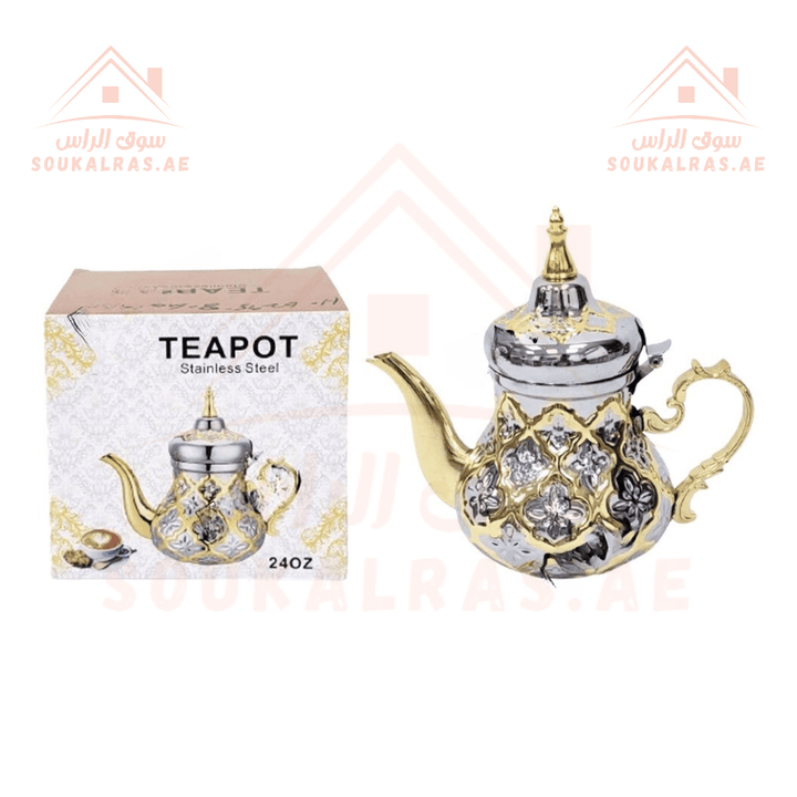 Stainless Steel Teapot 1.6L - Elegant and Durable - Souk Al RasTeapots & Coffee Servers