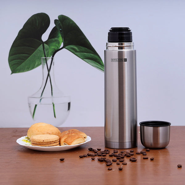 Stainless Steel Vacuum Bottle - Silver 750ML - Souk Al RasVacuum Flasks and Thermos