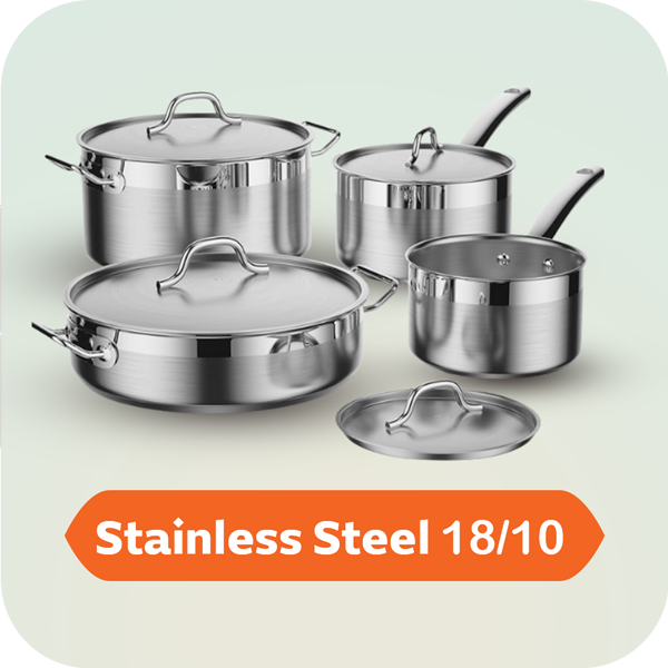 Stainless Steel Cookware Set 18/10