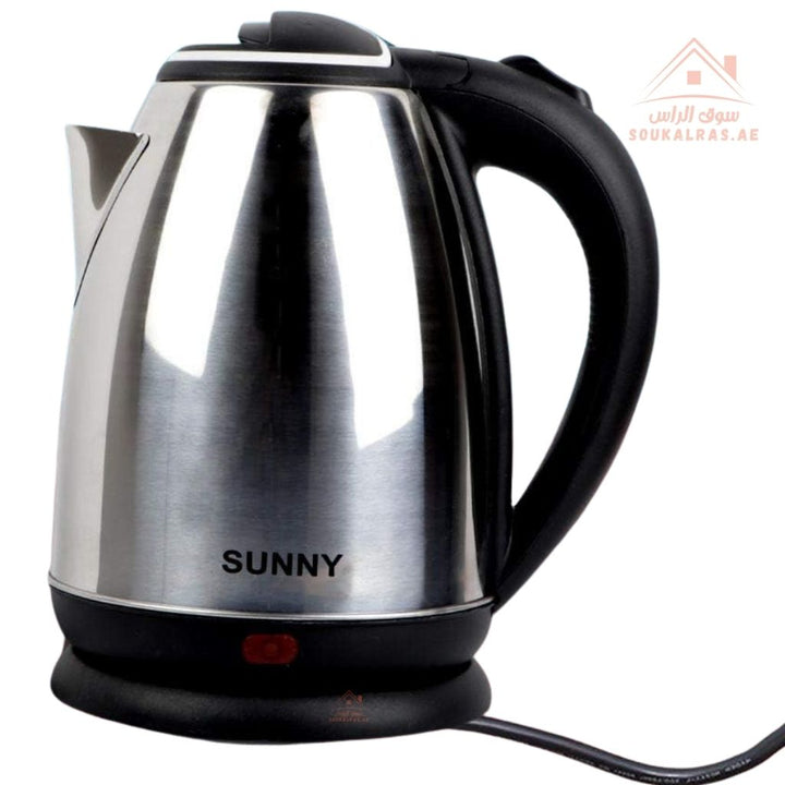 Sunny Electric Kettle | 2L Stainless Steel | 1500W | Automatic Shut - Off For added safety| 1 - Year Warranty - Souk Al Ras