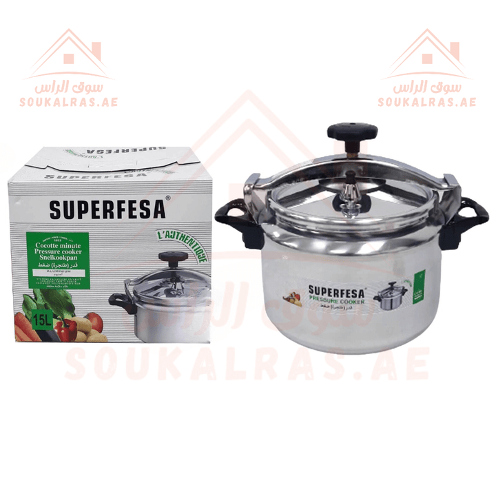 Superfesa Pressure Cooker 15L - High - Quality Aluminum Pressure Cooker | Souk Al Ras - Souk Al RasPressure Cookers & Canners