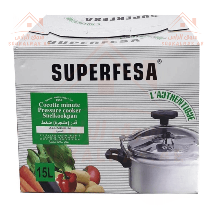 Superfesa Pressure Cooker 15L - High - Quality Aluminum Pressure Cooker | Souk Al Ras - Souk Al RasPressure Cookers & Canners