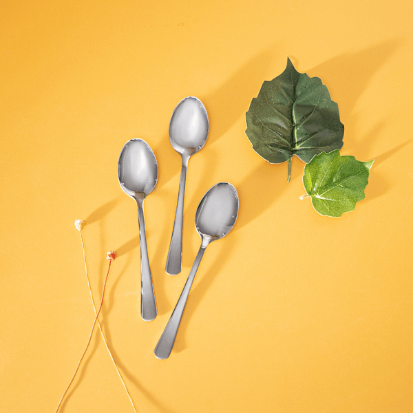 Tea Spoon - Plain Pattern Cutlery 3Pcs - Souk Al RasCutlery & Flatware