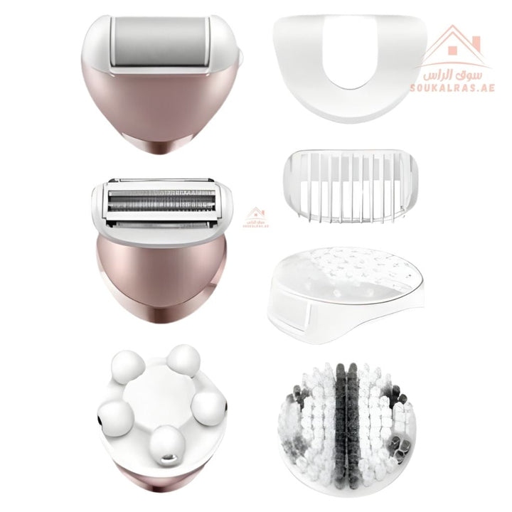 Telford 5 - in - 1 Epilator Set | Waterproof IPX6 | Rechargeable Hair Removal Device | 2 - Speed Touch Function | Rust - Proof Blades for Face & Body - Souk Al Ras